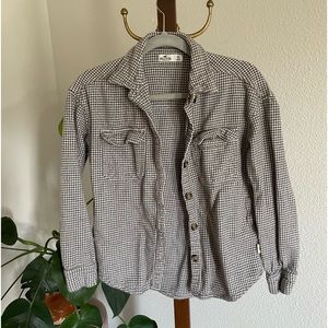 Hollister Grey Button Down
